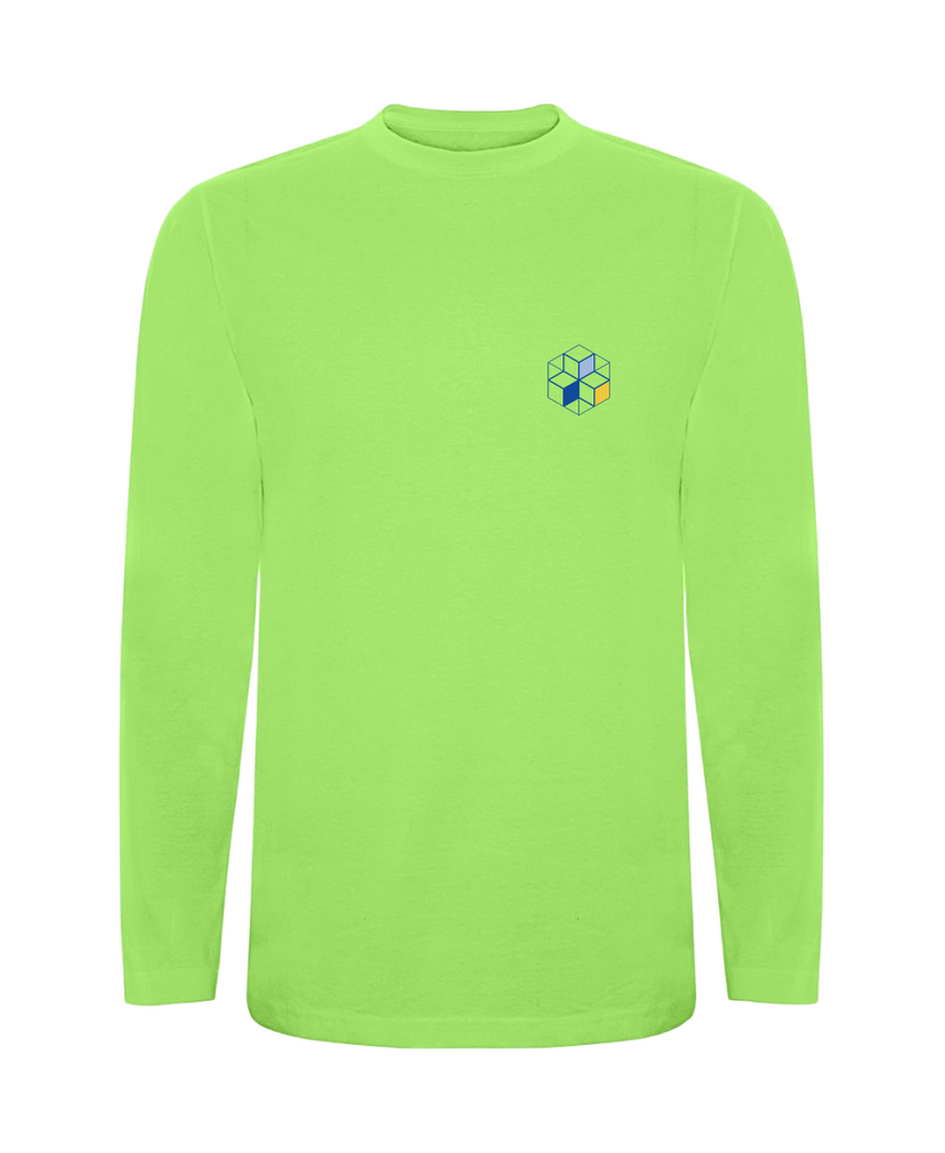 Laste pikkade varrukatega särk, heleroheline