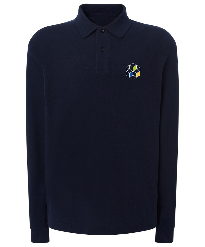 Meeste pikkade varrukatega polosärk, tumesinine