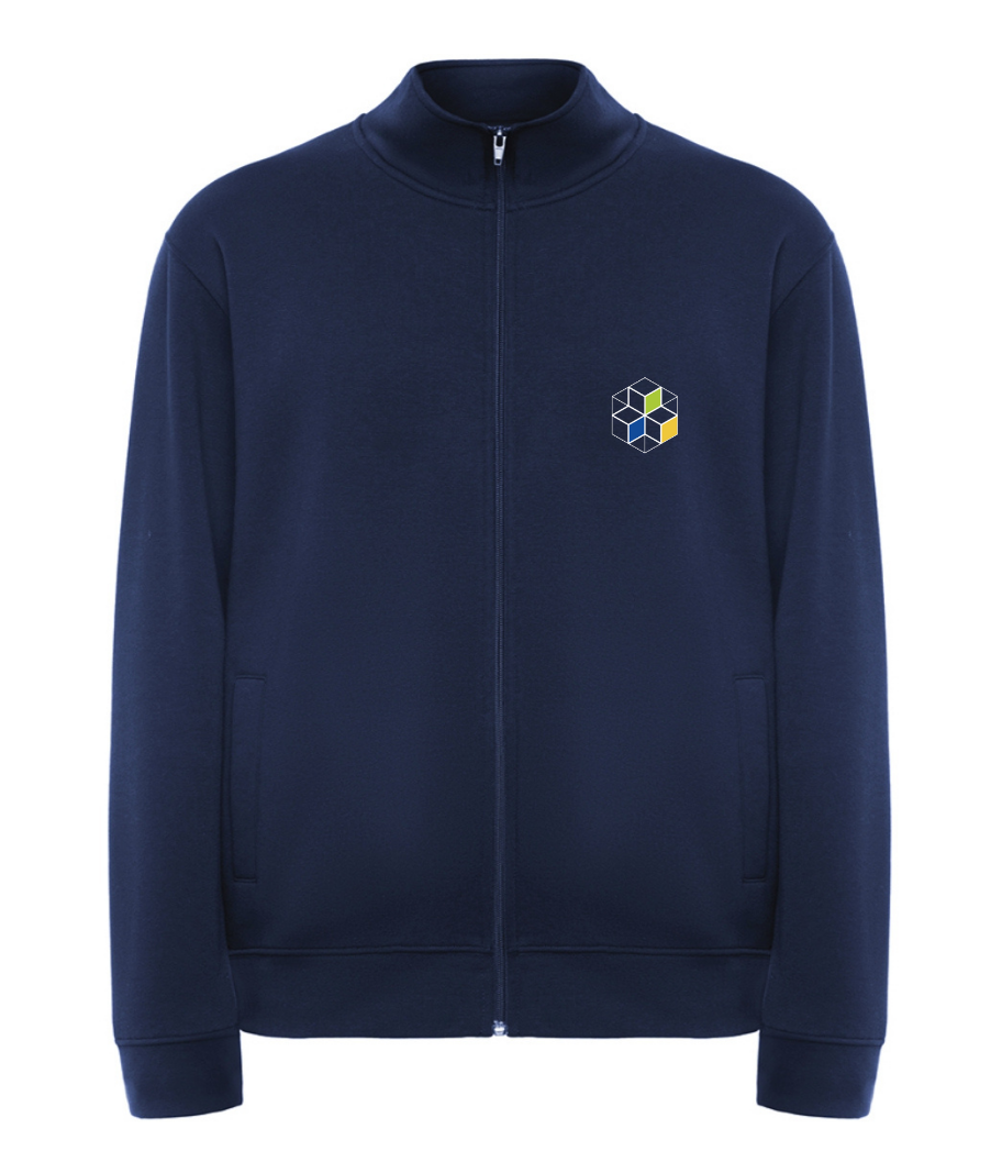 Laste lukuga jakk, tumesinine 