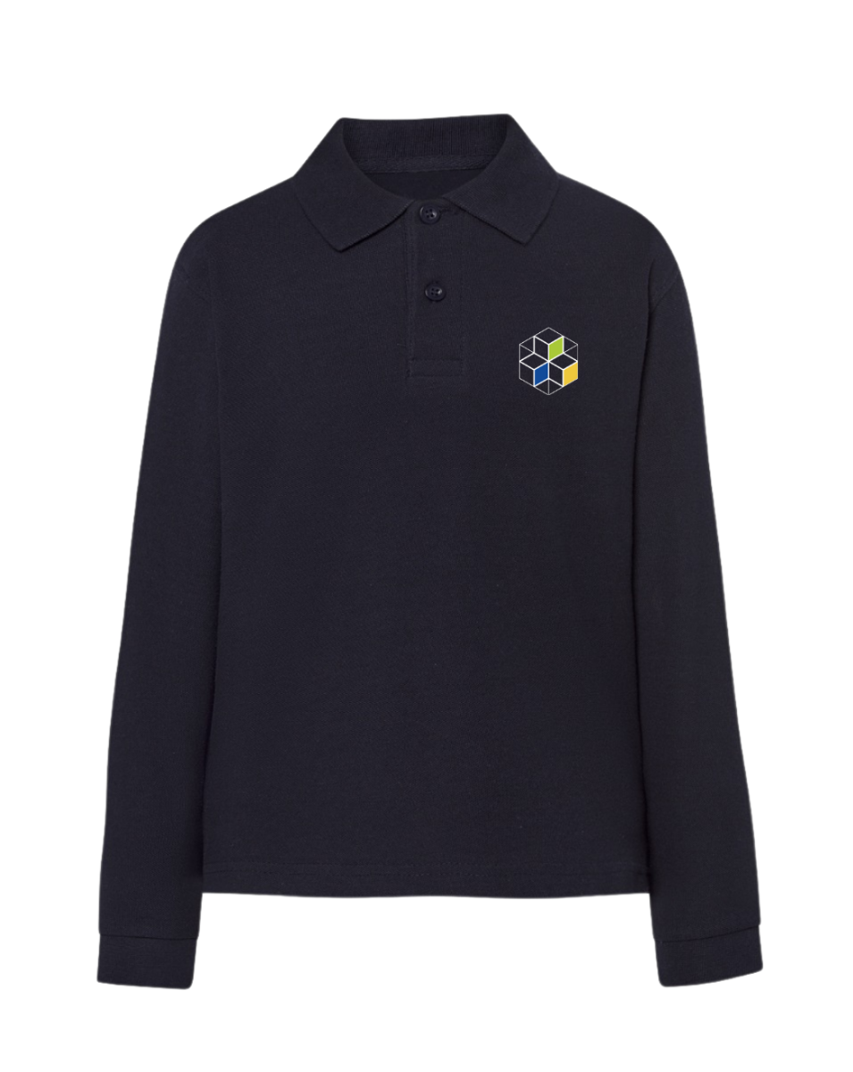 Laste pikkade varrukatega polosärk, tumesinine